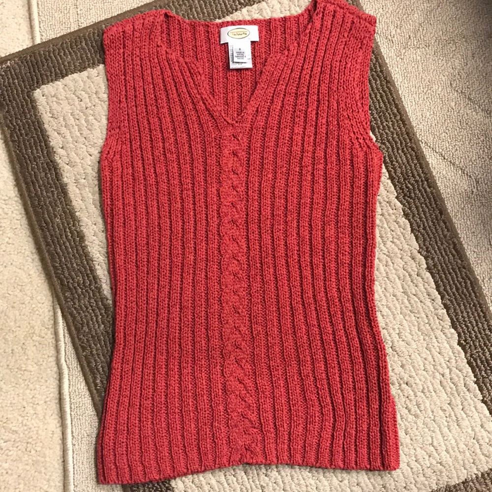 Ladies Talbots Knit Sleeveless Sweater